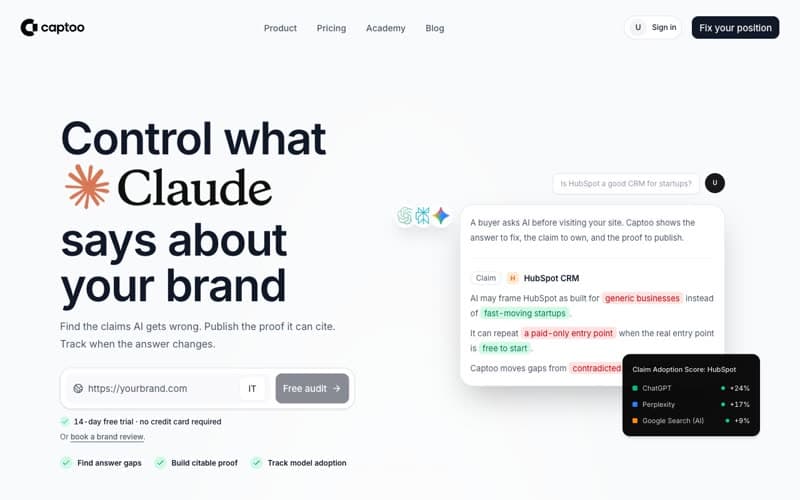 Captoo: AI Brand Perception Platform